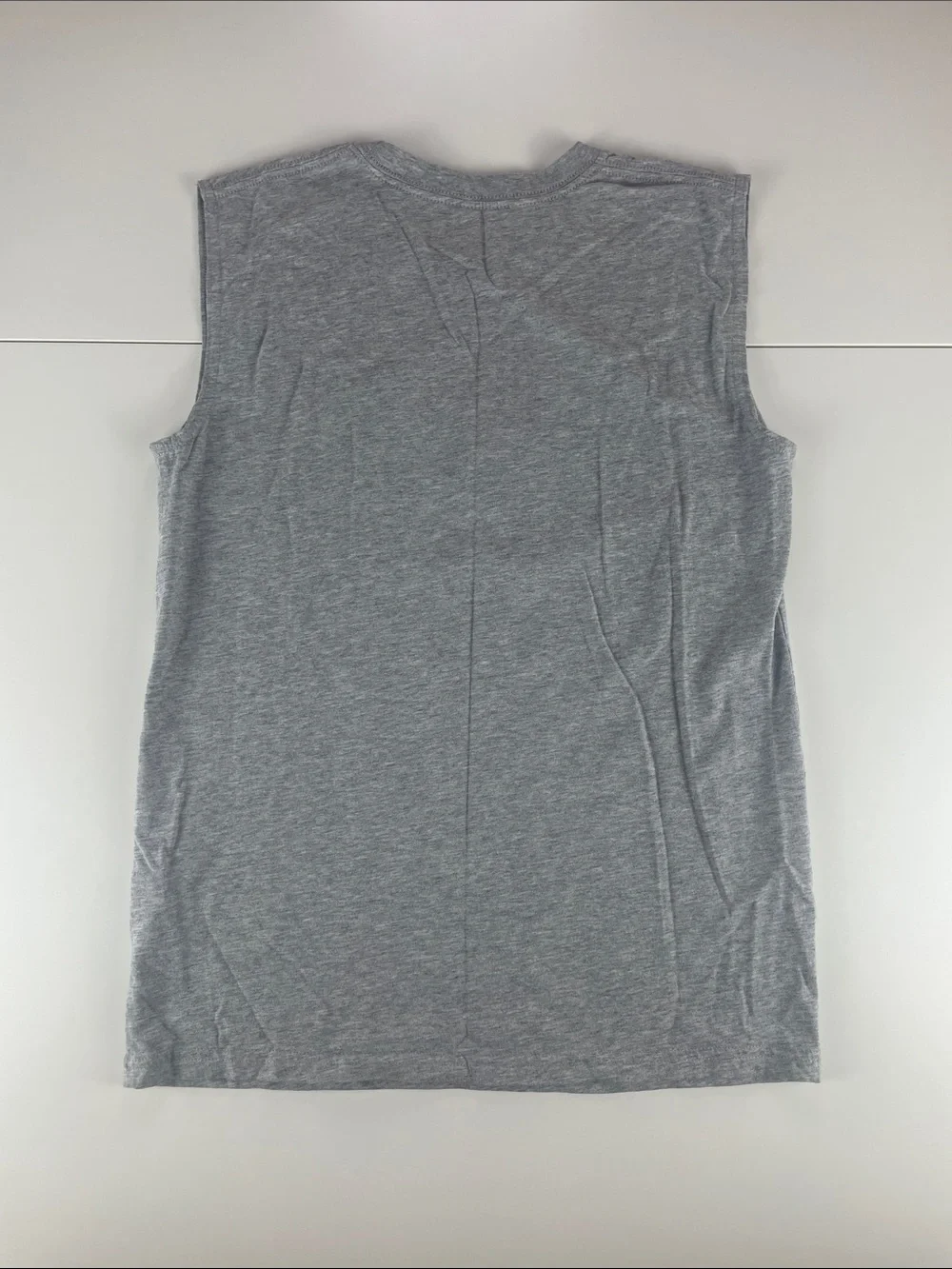 adidas Gray Muscle Tank with Red and Navy Graphic